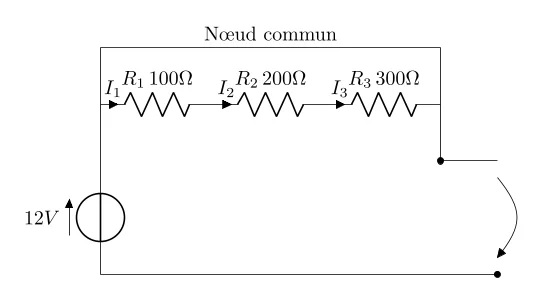 Analyse de circuit par la loi des nœuds