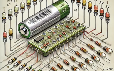 Circuit d’Éclairage LED Alimenté par Batterie