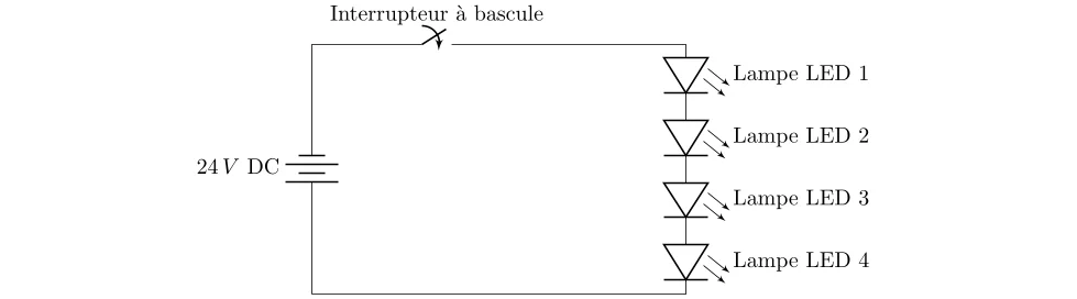 Éclairage LED avec Interrupteur